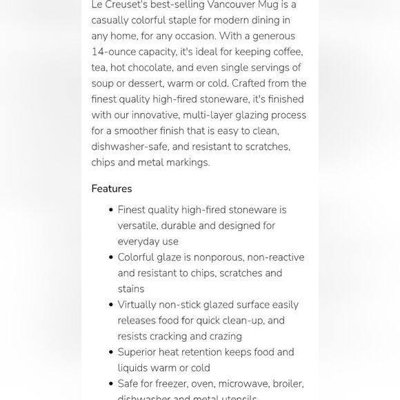 Le Creuset 200ml Cappuccino Mug- Caribbean - Picture 3 of 6